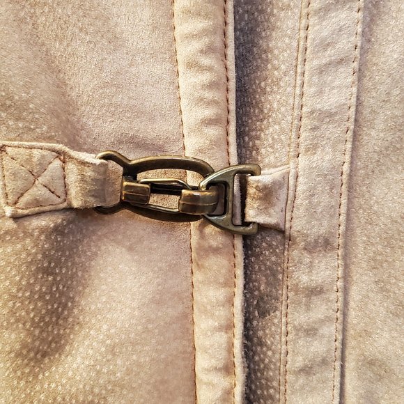 Gallery Lined Leather Coat with Hood - Picture 2 of 13